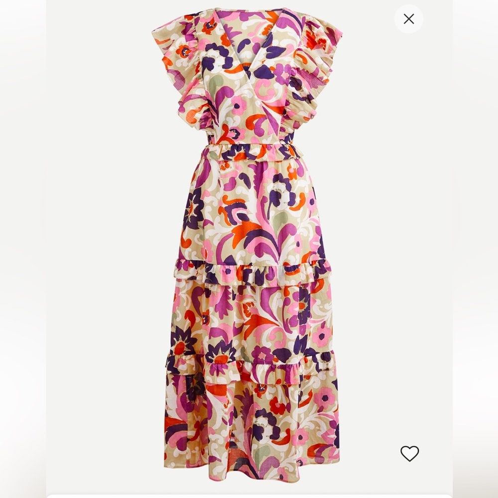 J. Crew Collection curly floral dress